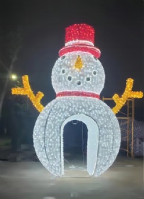 3D LED snowman   5meter high x 4.7m width