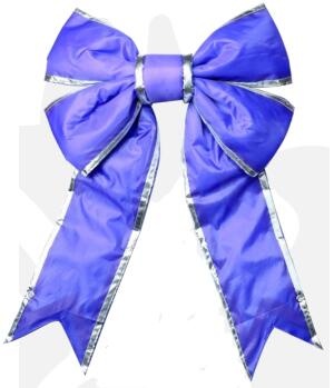 blue nylon bow